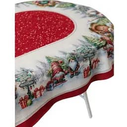 Скатертина Прованс Різдвяне багаття гобелен 135х180 см (37412)