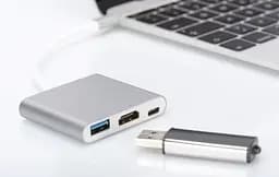 Кабель-переходник Master Type-C - USB 3.0/Type-C/HDMI - мініатюра 2