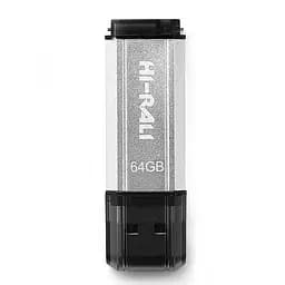 Флеш-накопичувач USB 64GB Hi-Rali Stark Series Silver (HI-64GBSTSL) - мініатюра 2