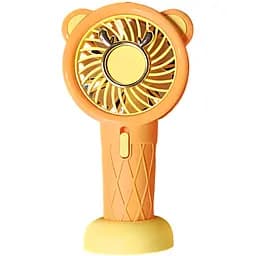 Дитячий портативний USB-вентилятор на акумуляторі Cool Summer помаранчевий (CS1363)