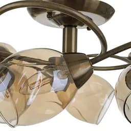 Люстра стельова Brille в зал E27 60W G (LK-665C/6) - мініатюра 4