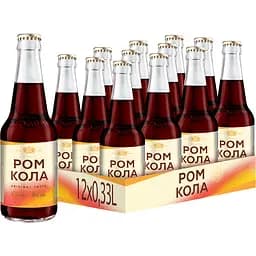 Упаковка напитка слабоалкогольного Оболонь Ром Кола 8% 3.96 л (0.33 л х 12 шт.)