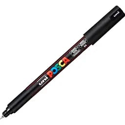 Маркер Uni Posca черный 0.7 мм (PC-1MR BLACK(N))