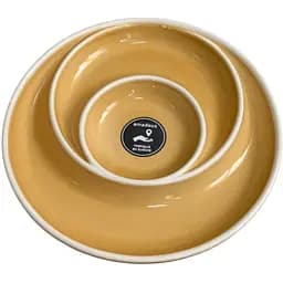 Блюдо AMADEUS круглое для сервировки из фаянса желтого цвета диаметр 32 см Франция (157883)