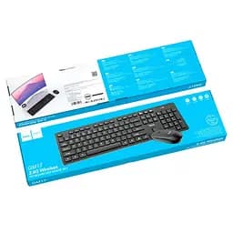Клавиатура+мышь HOCO GM17 Wireless business keyboard and mouse set черный
