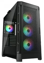 Корпус Cougar Airface Pro RGB Black без БЖ ATX / Micro ATX / Mini ITX USB 3.0 x2 USB 2.0 x1 Type-C Gen 2 RGB підсвічування 4x120 ARGB загартоване скло 240x496x465 мм