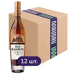 Упаковка бренди Old Kakheti 3 звезды 40% 6 л (0.5 л х 12 шт.)