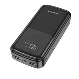 Зовнішній акумулятор Borofone BJ17A Mike digital display power bank 20000mAh чорний - мініатюра 4