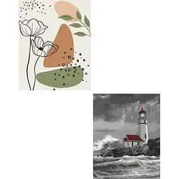 Набір картин за номерами 2 в 1 Art Craft Щасливі квіти 3 40х50 (13066-AC) та Вогник надії 40х50 см (10500-AC)