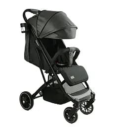 Коляска детская прогулочная JOY Fabiana FB-76619 цвет Тёмно-Серый, стальная рама, футкавер, подстаканник, телескопическая ручка, в коробке