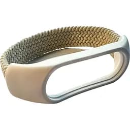 Ремінець BeCover Elastic Nylon Style для Xiaomi Mi Smart Band 5 / Mi Smart Band 6 Size L Beige (710496)