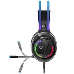 Ігрова гарнітура Defender Flame RGB кабель 2 м чорна (64555) - мініатюра 7
