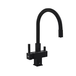 Змішувач для кухні на дві води Koer KB-72023-05 KR5009 Чорний матовий - мініатюра 10