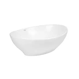 Умивальник Qtap Dove накладний овальний 410x335x145 мм White + донний клапан PU02, Білий - мініатюра 4