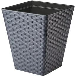 Горщик для квітів Form-Plastic Rattana квадро-30 20.1 л антрацит (3860-014)