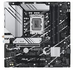 Материнська плата LGA1700, Asus PRIME B760M-A WIFI, B760, 4xDDR5, Int.Video(CPU), 4xSATA3, 2xM.2, 3xPCI-E 16x 4.0, Realtek 7.1, Realtek 2.5Gb, WiFi 6, Bluetooth 5.2, 5xUSB3.2/7xUSB2.0, HDMI/DP, MicroATX - мініатюра 2