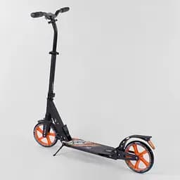 Самокат Best Scooter 84х14х33 см Чорно-помаранчевий 000231535 - мініатюра 4