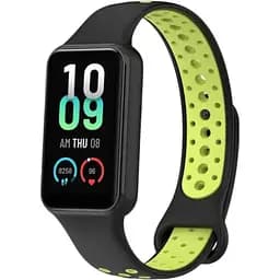 Ремешок DK для Xiaomi Amazfit Band 7 Silicone Sport Band Nike (black / green)