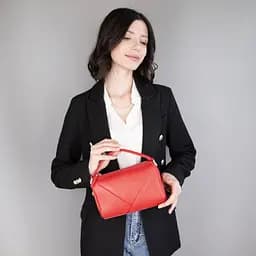 Сумка жіноча шкіряна кросбоді Virginia Conti 04245 червона - мініатюра 2