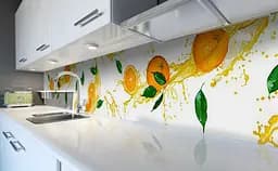 Вініловий кухонний фартух Апельсиновий сік наклейка для кухні цитруси Фрукти Помаранчевий Happy Pocket Z181544