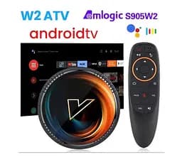 Смарт ТВ приставка Android SmartTV Box Vontar W2 ATV 4/64Gb Голос 4K HDR - мініатюра 1