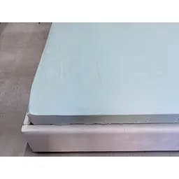 Простыня Ecotton Aqua Grey на резинке сатин 200х200 см серо-голубая (24847)