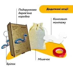 Пазл дерев'яний Крижана Змійка, А3, Картонна коробка 200 елементів - мініатюра 5