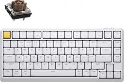Клавіатура Keychron J1 82Key K pro Brown WL/BT/USB-A QMK Hot-swap EN/UKR RGB White (J1-Q3-UA)