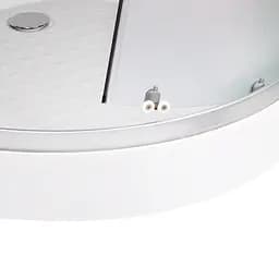 Гідромасажний бокс Lidz Tani SBM90x90.SAT.LOW.FR, скло Frost 4 мм, Білий, Універсальна, Белый, білий, мелкий (до 20 см) - мініатюра 9