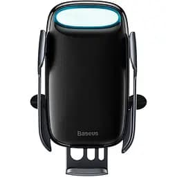 Автомобільний тримач холдер із БЗУ Baseus Wireless Charger Xiaomilky Way Bracket Holder WXHW02-01 Black - мініатюра 3