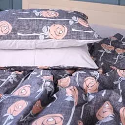 Наволочка MirSon Ranforce Elite 17-0706 Silver Petals 70х70 см (2200010619287)