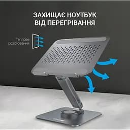 Підставка для ноутбука планшета OfficePro LS-112-G Alloy Aluminum Gray - мініатюра 9