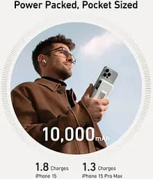 Універсальна мобільна батарея Anker MagGo 10000mAh 27W White (A1654G21) - мініатюра 6