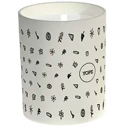 Свічка декоративна Yope Vanilla 9.8 х 8.3 см біла  200 мл