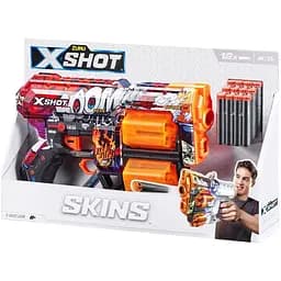 Скорострельный бластер Zuru X-Shot Skins Dread Boom, 12 патронов (36517A)