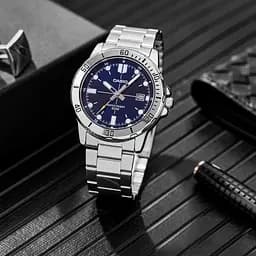 Чоловічий годинник Casio MTP-VD01D-2E Сріблястий ( AT1141-0324 ) - мініатюра 2