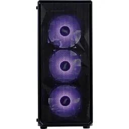 Корпус 1stPlayer FD3-M, Black, без БЖ, Mini Tower, для Micro ATX / Mini ITX, 1xUSB 3.0 / 2xUSB 2.0, макс. CPU - 155 мм / VGA - 290 мм, 4x120 мм ARGB, бічна панель із загартованого скла (FD3-M-BK-4F7) - мініатюра 2