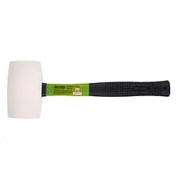 Киянка гумова Alloid з ручкою із фібергласу біла 680 г (RM-15680F)