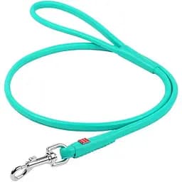 Повідець для собак Waudog Glamour шкіряний круглий, ментоловий