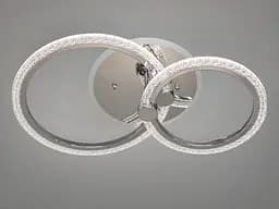 Стельовий світильник LED Diasha A8180/2HR, 55W, 3200K-6500K, хром, сучасний стиль, з пультом, диммером, кольорова підсвітка - мініатюра 2
