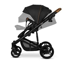 Універсальна коляска 2 в 1 Lionelo Mari Tour Black Onyx, чорна (LO-MARI TOUR 2IN1 BLACK ONYX) - мініатюра 7