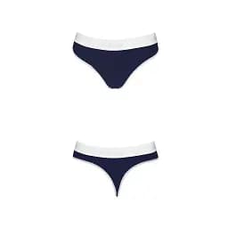 Спортивні трусики-стрінги Passion PS007 Panties navy blue L - мініатюра 3