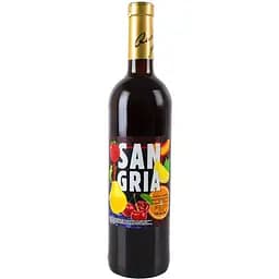 Напій винний Salute Sangria слабоалкогольний зброджений напівсолодкий червоний 6-6.9% 0.75 л