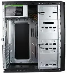 Корпус GameMax ET-210 Black, 400 Вт, Midi Tower, ATX / Micro ATX / Mini ITX, 2хUSB 2.0, 370x175x410 мм (ET-210-400W) - мініатюра 2