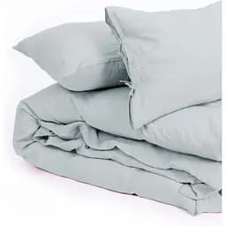 Підковдра MirSon Linen Caspian льон 200х220 см сіро-блакитна (2200008248406) - мініатюра 5