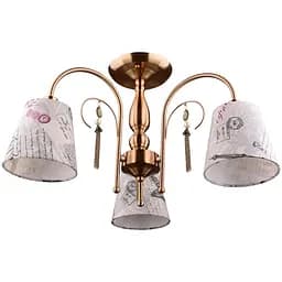 Люстра стельова Brille з абажуром E14 40W PB (BKL-581C/3)