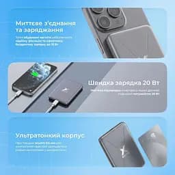 Павербанк Proove X-Core Silver 5 000 mAh / 20 Вт (PNXC20010006) - мініатюра 5