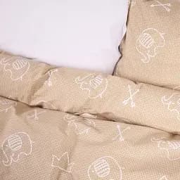 Пододеяльник MirSon Ranforce Elite 17-4830 Edward 220х240 см Бежевый с белым (2200009391248)