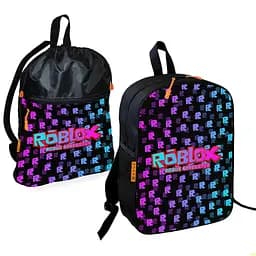 Шкільний рюкзак дитячий Роблокс / Roblox + Сумка для взуття спортивної форми рюкзак-мішок хлопчикові (01818)