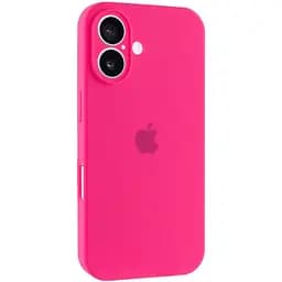 Чохол Silicone Case Full Camera Protective (AA) для Apple iPhone 16 Plus (6.7) Рожевий / Barbie pink
